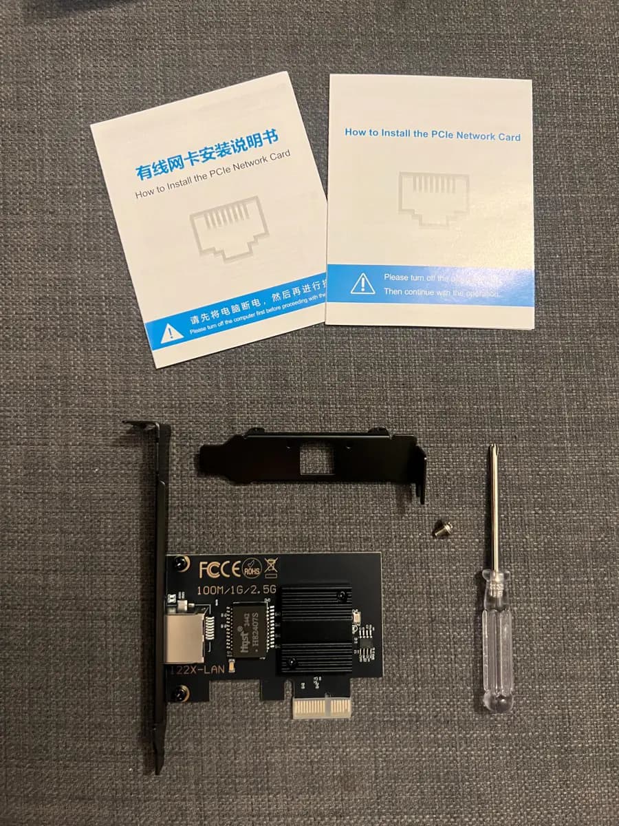 Фото к отзыву на Сетевая карта Intel i226-V, 2.5Gb, RJ-45