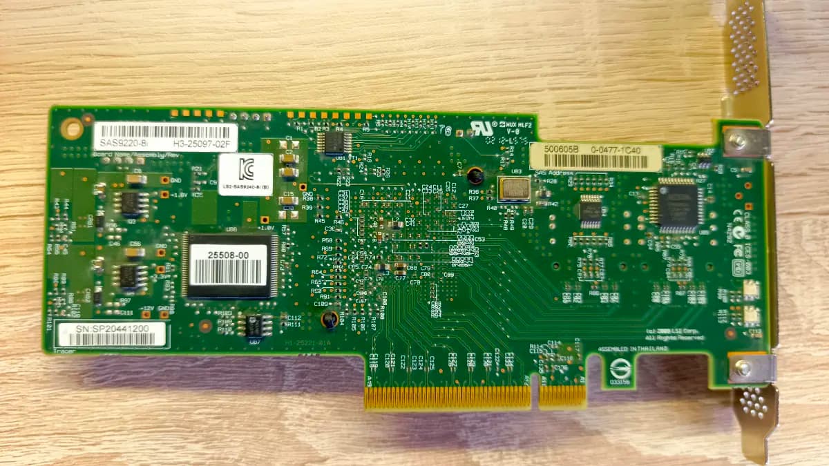 Фото к отзыву на Контроллер LSI 9220-8i, 2x SFF-8087
