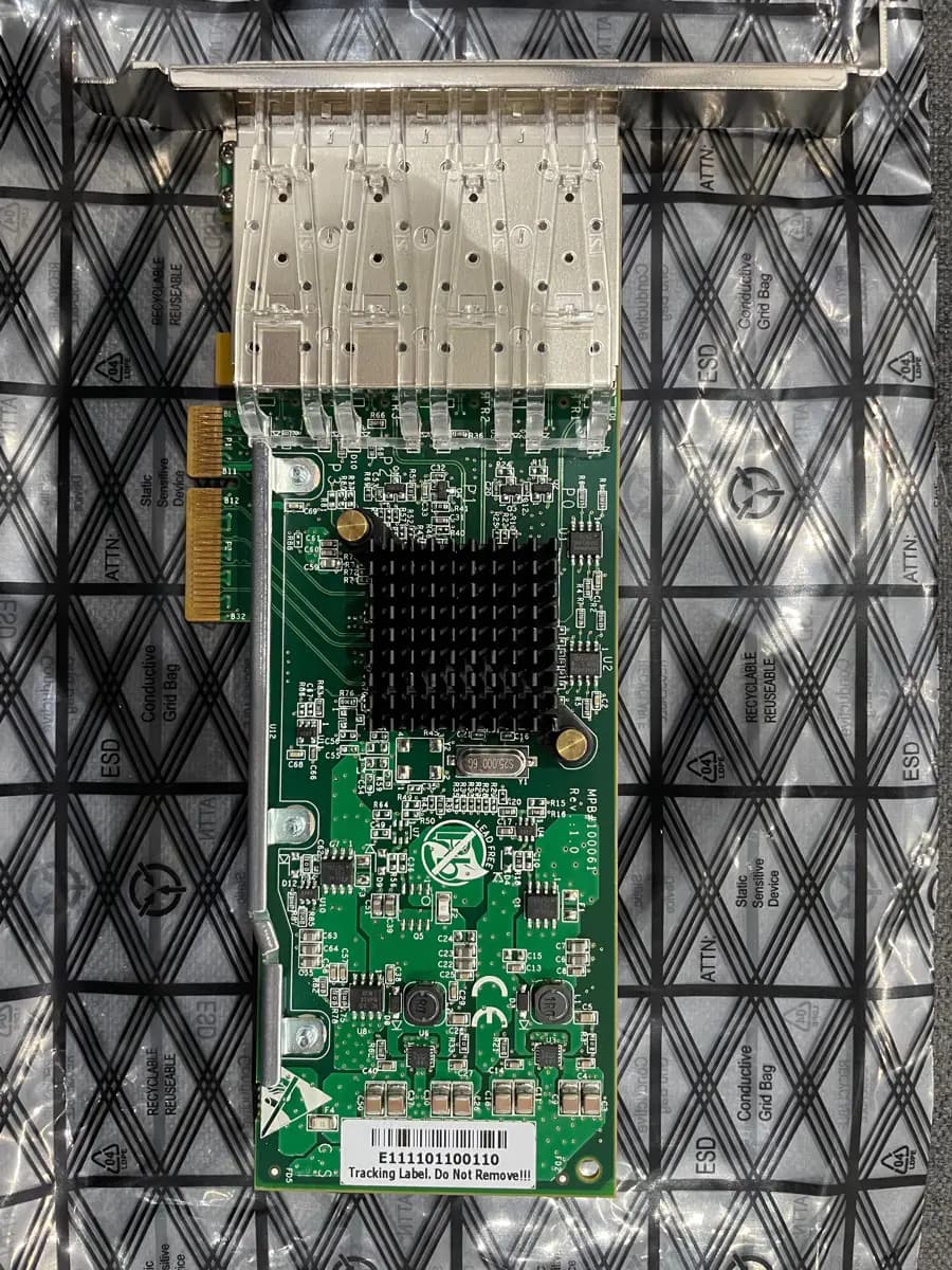 Фото к отзыву на Сетевая карта Silicom PE2G4SFPI35I (Intel i350) Quad Port SFP