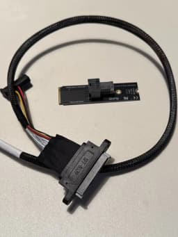 Фото отзыв Кабель MiniSas HD SFF-8643 → SFF-8639, 60 см для U.2 NVMe