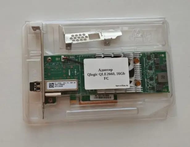 Фото к отзыву на Адаптер Qlogic QLE2660, 16Gb FC