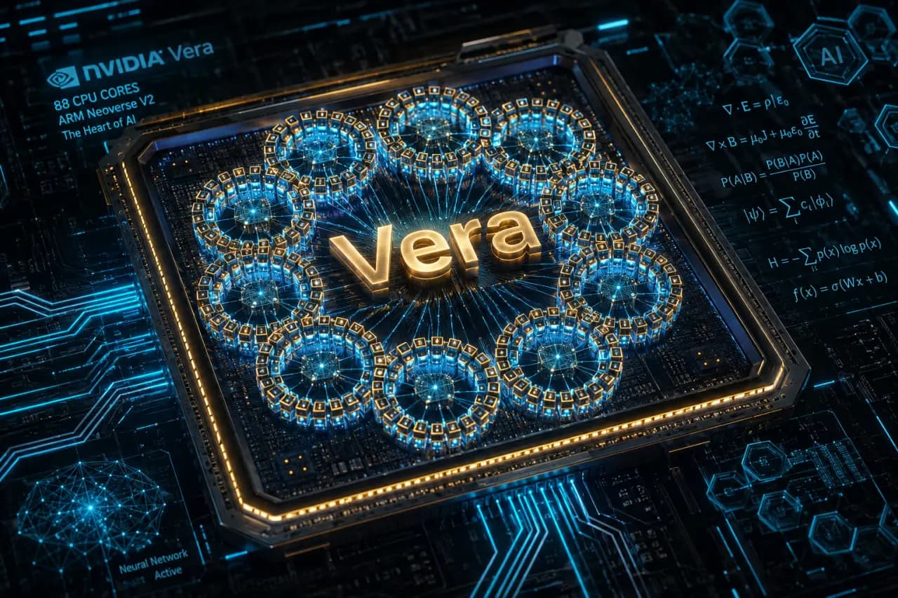 NVIDIA Vera: 88 «олимпийских» Arm-ядер для нового поколения ИИ-агентов